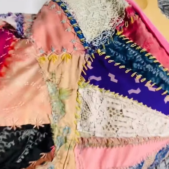 Painted Oyster Upcycled One Of A Kind Dress (One Size) - Picture 6 of 11